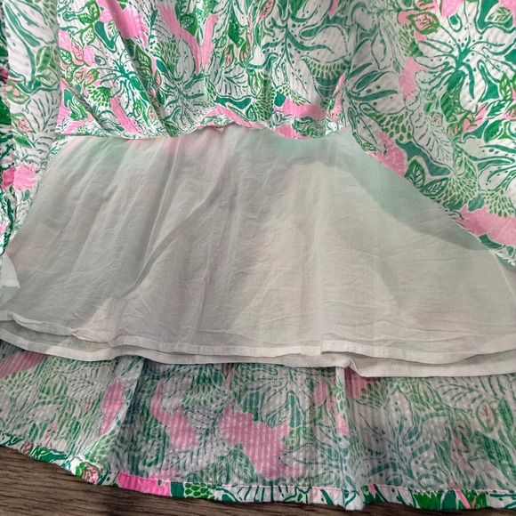 Lilly Pulitzer Kasida Women's Botanical Garden Tiered Maxi Skirt Just Wing It 4 - Picture 4 of 10
